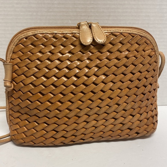 hobo international vintage woven tan leather shoulder bag - Picture 4 of 8
